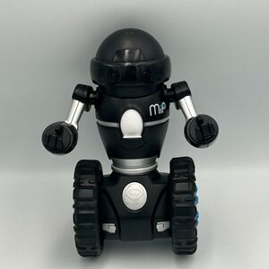 MIP WowWee Toy Coding Rolling Robot 0820 Black/Silver Smart‎ App -Works! 2013